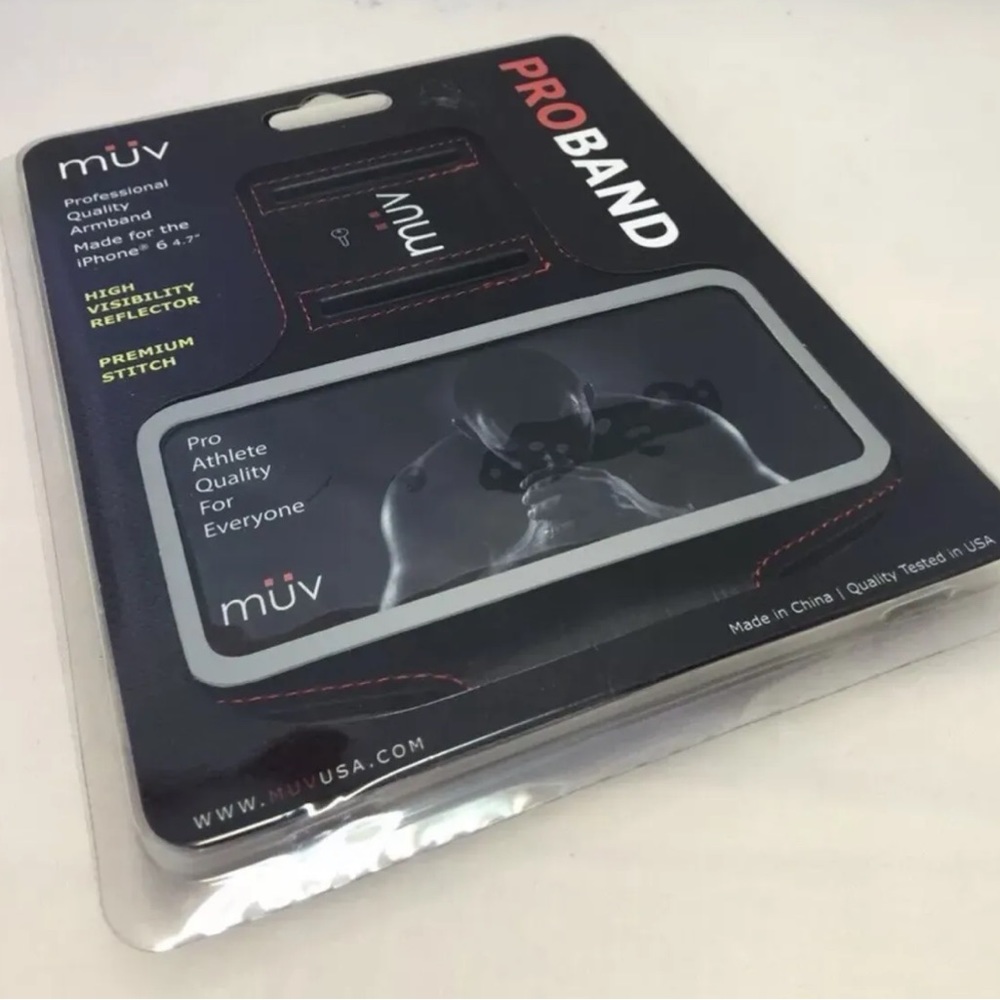 Muv Pro Band Sport & Running Armband for iPhone 6 4.7 inch (Black)